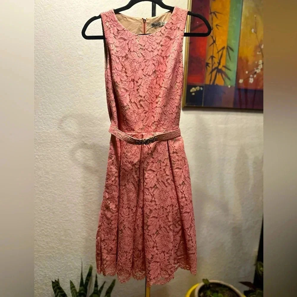 Eliza J pink lace dress size 6